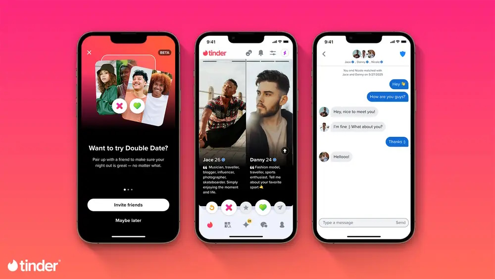 Tinder Launches Double Date Feature to Ease Gen Z Burnout