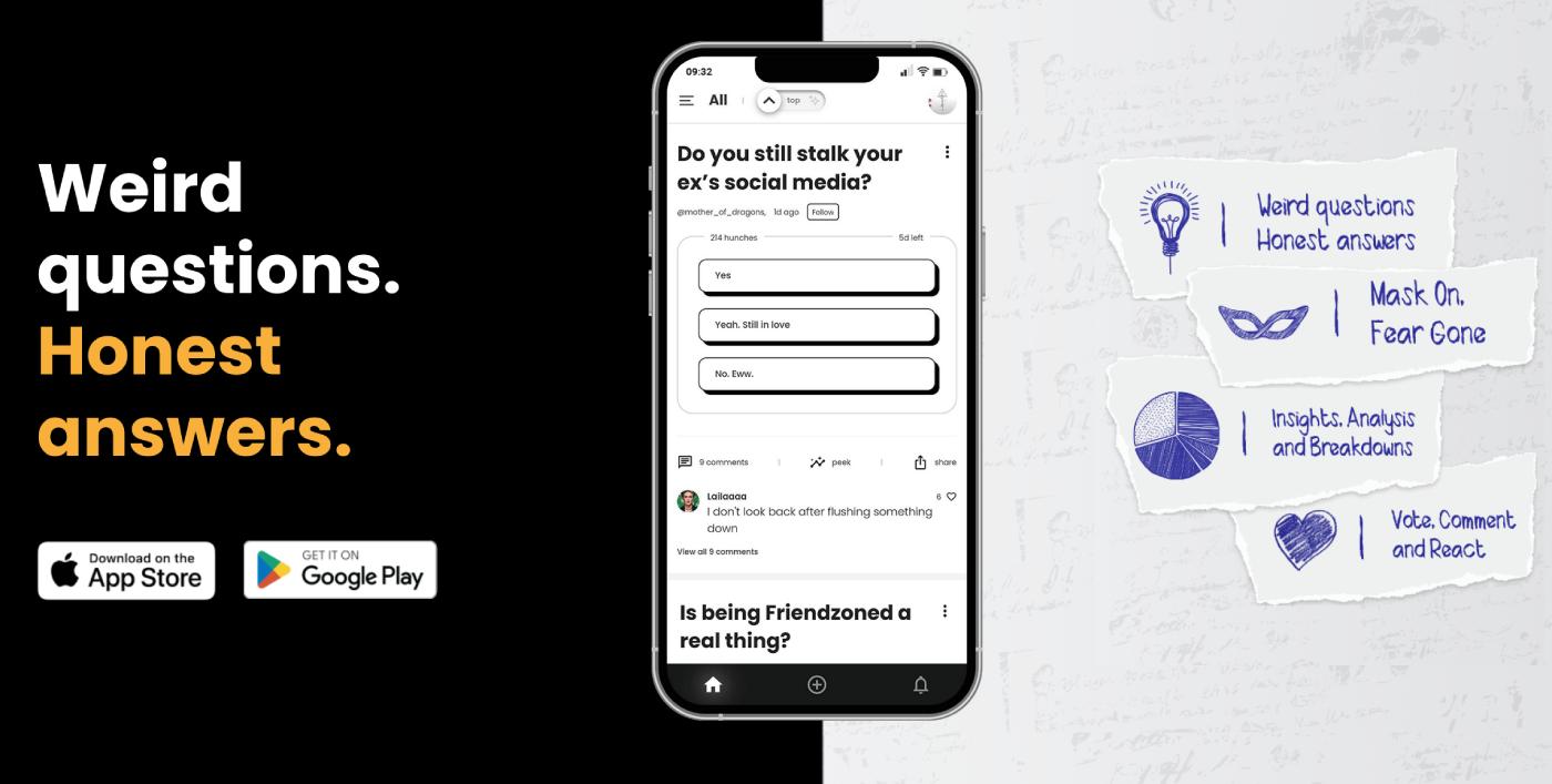 Hunch – Anonymous Q&A Social App