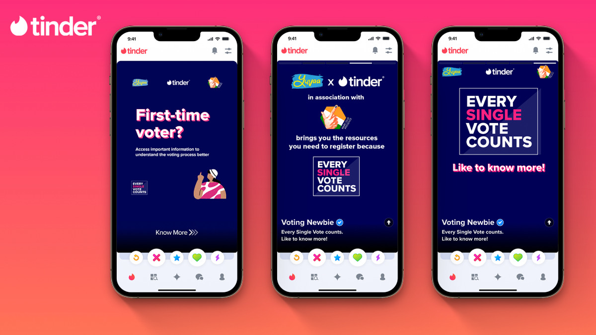 Tinder India Starts Voter Registration Campaign