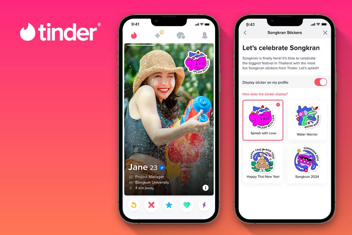 Tinder Launches New Marketing Activities in Thailand