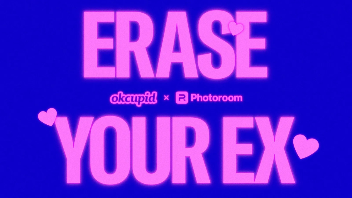 OkCupid and Photoroom Partner for Ex Erasure Campaign